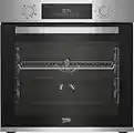 Beko b300 BBIM12300X Built-in Oven, LED Display, 8 Cooking Functions, Robust Door, H x W x D: 59.5 x 59.4 x 56.7 cm / 72 litres. [Energy Class A]