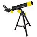 NATIONAL GEOGRAPHIC Telescopio da tavolo 40/400 per bambini con montaggio AZ, 2 oculari, bussola integrata e supporto per smartphone, nero, 9140400