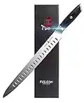 TUO Slicing Carving Knife 12 inch - Slicing Knife Carving Knife Long Slicer German HC Steel with Pakkawood Handle - Falcon Series with Gift Box