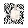 Lanciare coperta morbido microfibra zebra zebra divano peluche divano divano bianco divano bianco 80x120 cm mobile zebrate coperta di divano coperta