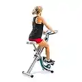 XTERRA Fitness FB150 Folding Exercise Bike, Silver, 31.5L x 18W x 45.3H in.