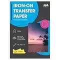 PPD Inkjet Iron-On Dark T Shirt Transfers Paper LTR 8.5x11" Pack of 5 Sheets (PPD-4-5)