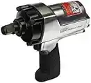 Ingersoll Rand 259G Edge Series 3/4" Drive Air Impact Wrench, 1050 ft lbs Max Reverse Torque, Variable Speed Trigger, 6 Vane Motor, Forward/Reverse Power Regulator, Handle Exhaust, Black Silver