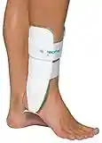 Aircast Air-Stirrup Ankle Brace - Anatomical Shell with Aircell Design - White - Medium/Training 23cm Left