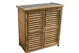 Outdoor Garden Wooden Storage Cabinet or Tool Shed In Natural