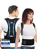 BACK BODYGUARD 2023 Hometrainer - Rücken Geradehalter für eine aufrechte Körperhaltung - Rückenstütze - Hometrainer zur Haltungskorrektur (Schwarz, 1L)