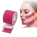 Face Lift Tape,Cerotti Antirughe per il Viso,Nastro per Lifting Facciale,Patch Antirughe,Adesivo per Lifting Facciale,Anti Wrinkle Patches,Face Lifting Adesivi,Cerotti Lifting Viso,2.5cm*5m,Rosa