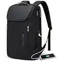 BANGE Business Smart Backpack Waterproof fit 15.6 Inch Laptop Backpack with USB Charging Port,Commuter Travel Durable Backpack (Black)