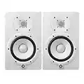 Yamaha HS7W 6.5-Inch Powered Studio Monitor (White, 2-Pack) Bundle (2 Items)