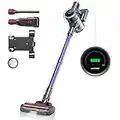 Laresar Cordless Vacuum Cleaner, 400W 33Kpa Stick Vacuum, 55 Mins Battery, Intelligent Dust Detection, Dual Hepa Filtration, Powerful Vacuum for Hard Floor Carpet Pet Hair (Elite 5)