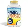 Magnesio e Potassio 700 Compresse - Magnesio Citrato e Potassio Citrato - contro Stanchezza e Fatica Fisica, Caldo, Sali Minerali Organici Altamente Assimilabili