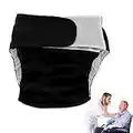 Diapers for adults, Adjustable Adult Cloth Diapers Pants, Washable, Reusable and Leakfree, for the Elderly Incontinence Care Protective Underwear (Black)