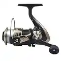 Rigged and Ready K-Fish 2000 Fishing Reel. Steel bodied, 3 bearings 5.2.1 ratio, front drag, left or right wind spinning, spin fishing reel. Saltwater freshwater fish. Start fishing