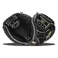 All-Star Pro Elite Professional Catching Baseball Mitt 33.5" RHT, Black, Adult