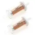 APE RACING Inline Fuel Filter Replacement Universal High Flow Fuel Filters (Pack of 2) for Lawn Mower Tractor Motorcycle Replace Briggs & Stratton 5065 5065D 5065K 493629 695666 845125 691035