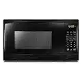 Danby DBMW0720BBB 700 Watts 0.7 Cu.Ft. Countertop Microwave with Push Button Door| 10 Power Levels, 6 Cooking Programs| Auto Defrost and Child Lock