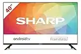 Sharp 40FG6EA - Android TV (11) de 40" (Full HD, 2X HDMI, 2X USB, Bluetooth), Google Assistant, Chromecast, Dolby Audio, Active Motion 400, Color Negro