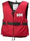 Helly Hansen HH Sport II – Gilet de sauvetage pour tous – Accessoire avec une flottabilité de 50N – Certifié EN ISO 12402-6, Red/Ebony, 60/70