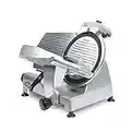 KWS MS-12NT Premium Commercial 420w Electric Meat Slicer 12-Inch Non-sticky Teflon Blade, Frozen Meat/Cheese/Food Slicer Low Noises Commercial and Home Use [ ETL, NSF Certified ]