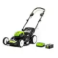 Greenworks Pro 80V 21-Inch Brushless Self-Propelled Lawn Mower 4.0Ah Battery and Charger Included, MO80L410