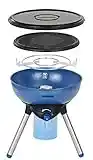 Campingaz Party Camping Grill 200 CV, Piccola Griglia e Fornello a Gas in 1, 2 000 Watts, Funzionamento con Cartuccia di Gas CV 470+, Blu, 15 x 3 x 15 cm