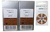 Power One p312 Hearing Aid Battery (20 Packs of 6 Each - 120 Cells) 2 Boxes of 60