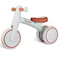 Baby's Balance Bike for 1-2 Year Old, Toddler Bike Ride On Toy Baby Walker with 3 Wheels for 10-24 Months Baby, First Slide Bike without Pedals for Boys Girls as Gifts