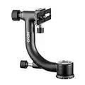 Movo GH600 Vertical/Portrait Mount Carbon Fiber Gimbal Tripod Head with Arca-Swiss Quick-Release Plate