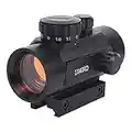 Red Dot Sight Scope Tactical 4 Reticles Green & Red Air Rifle Scope with Lock Screw & 20mm Integrated Mount for Hunting Crossbow