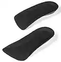 CALTO Half Elevator Insole for Men - 1/2 Inch Height Increase Taller Heel Lift Insert (2 Pack)