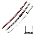 Sword fort Sword Zoro - Set di 3 pezzi fatti a mano Katana Anime Giapponese Spada Cosplay Spade Roronoa Zoro, Kitetsu, Shusui, Wado Ichimonji