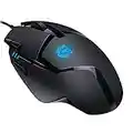 Logitech G402 Hyperion Fury Gaming-Maus mit 4K DPI optischem Sensor, 8 programmierbare Tasten, Taste zur DPI-Umschaltung, 32-Bit-ARM-Prozessor, Leichtgewicht, PC/Mac - Schwarz