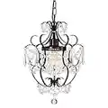 Bronze Chandelier Mini Crystals Chandeliers Small Farmhouse Chandelier Lighting 1 Light Bathroom Chandelier Light Fixtures