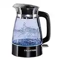 Russell Hobbs 26080 Hourglass Cordless Electric Glass Kettle - Artisan Inspired Design, 1.7 Litre, 3000 Watt