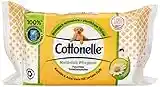 Cottonelle Hidrata y acondiciona de forma natural con manzanilla y aloe vera con aroma delicado, bolsa de 42 toallitas