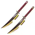 Sword fort Handmade Katana Anime Cosplay Sword, Demon Slayer Sword Real Metal, Stainless Steel, Funny Knights--Uzui Tengen