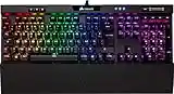 Corsair K70 RGB MK.2 Clavier Mécanique Gaming (Cherry MX Blue: Précis et Audible, Rétro-Éclairage RGB Multicolore, AZERTY FR Layout) - Noir [Exclusif Amazon]