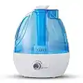 AUNEK Cool Mist Humidifier, Air Humidifiers with 2.2L Large Water Tank, Waterless Auto-off and 24 Working Hours, BPA-free 28dB Quiet Humidifier for Bedroom Home, Baby Room, Living Room, Yoga, Office