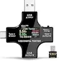 Probadores de medidor de potencia USB, multifuncional, 2 en 1, tipo C, USB, multímetro digital LCD, voltaje, corriente, capacidad de alimentación