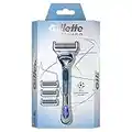 Gillette SkinGuard - Afeitadora para pieles sensibles (incluye 3 recambios de cuchilla, 1 unidad