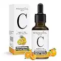 Memonotry Vitamin C Serum for Face with Hyaluronic Acid - Firming Anti Aging Serum, Pore Minimizer, Acne Scars and Dark Spot Remover for Face, Orange