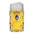 1 Liter HB" Hofbrauhaus Oktoberfest Edition" Dimpled Glass Beer Stein