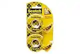 Scotch Double-Sided Permanent Tape, 2 Dispensers, 1/2 in. x 400 in., Clear, Strong Adhesive for Scrapbooking, Crafts, and Projects (137DM-2)