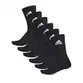 adidas 6 Paar Cushion Crew Socken, Schwarz, M