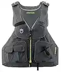 NRS Chinook Fishing Kayak Lifejacket (PFD)-Charcoal-L/XL