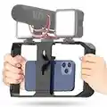 ULANZI U Rig Pro Smartphone Video Rig, Filmmaking Case, Phone Video Stabilizer Grip Stativ Soporte para Videomaker Film-Maker Videographer para iPhone XS XS MAX XR iPhone X 8 Plus Samsung