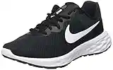 Nike Damen Revolution 6 Laufschuh, Black White Dk Smoke Grey Cool, 37.5 EU