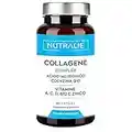 NUTRALIE Collagene + Acido Ialuronico | Arricchito con Vitamina C, Zinco e Coenzima Q10 | Collagene Idrolizzato Per Mantenimento di Articolazioni, Ossa e Pelle | 60 Capsule