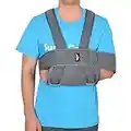 supregear Écharpe de Bras Immobilisateur D'épaule, Réglable Confortable Élingue D'immobilisation du Bras D'épaule Attelle de Soutien D'épaule Respirante Swathe pour Bras/Main/Coude Blessé, Gris Foncé