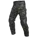 YEVHEV G3 - Pantalones tácticos para hombre, camuflaje militar, ripstop con rodilleras para actividades al aire libre (sin cinturón)